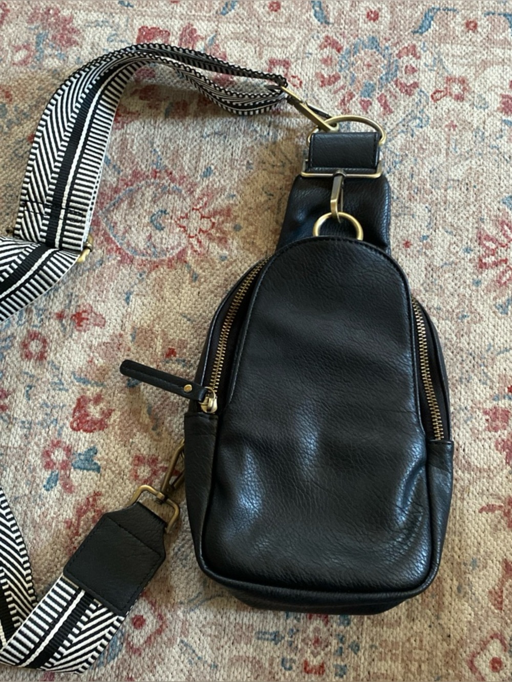 Anthropologie urban originals black crossbody bag.